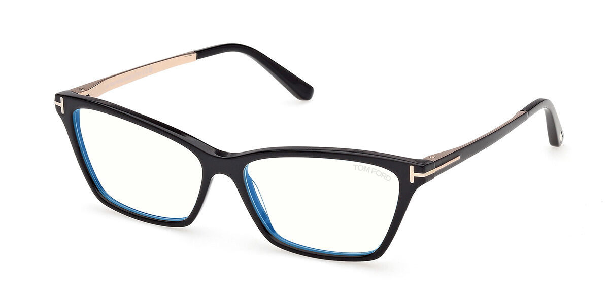 Tom Ford FT6135-B 001 Blue-Light Block, Black frame