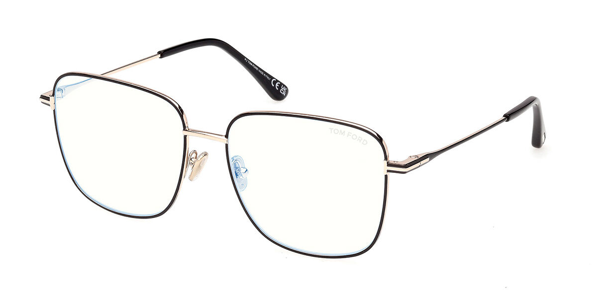 Tom Ford FT6136-B 001 Blue-Light Block, Black frame
