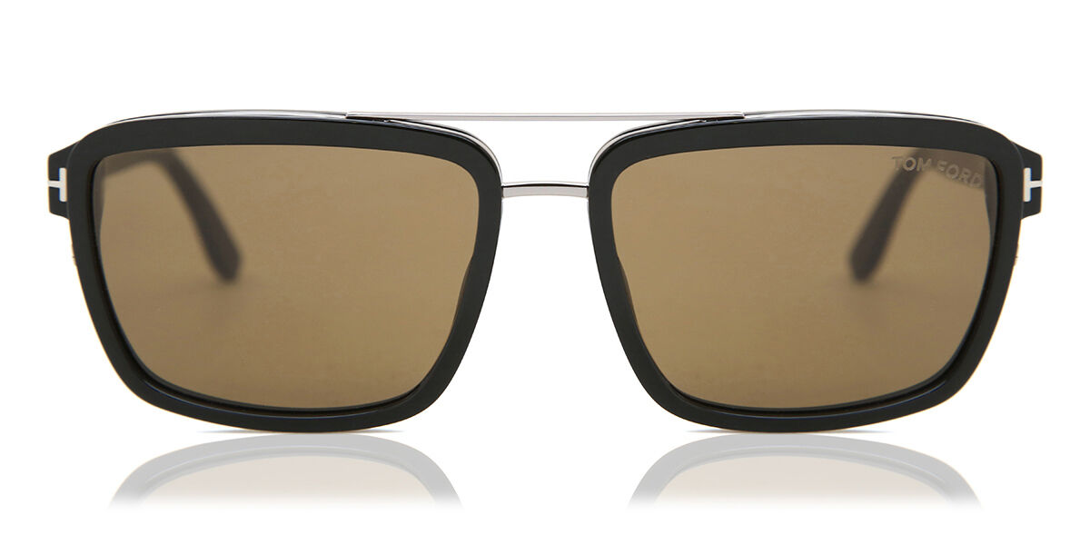 Tom Ford FT0780 ANDERS 01J, Black frame, Brown lenses