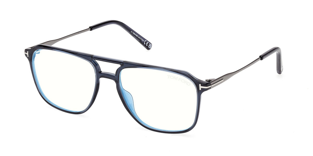 Tom Ford FT5665-B 090 Blue-Light Block, Blue frame