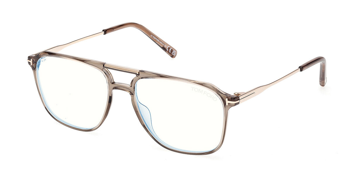 Tom Ford FT5665-B 045 Blue-Light Block, Brown frame