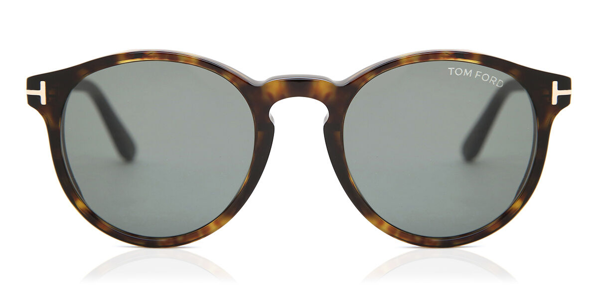Tom Ford FT0591 IAN-02 52N, Tortoiseshell frame, Green lenses