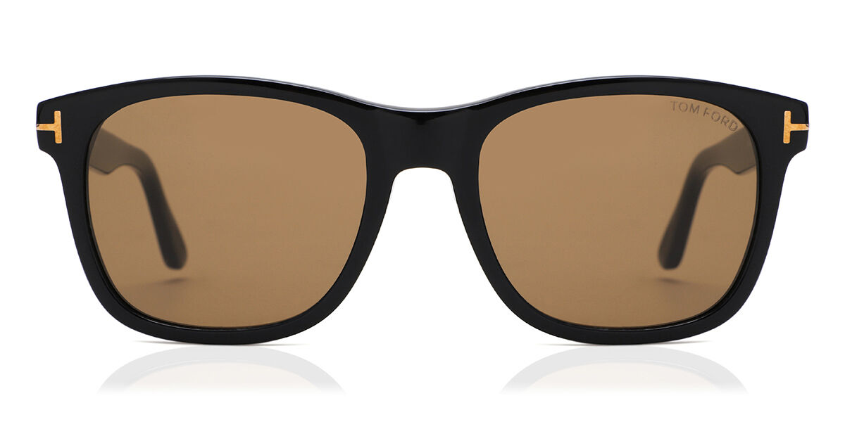 Tom Ford FT0595 ERIC-02 01J, Black frame, Brown lenses