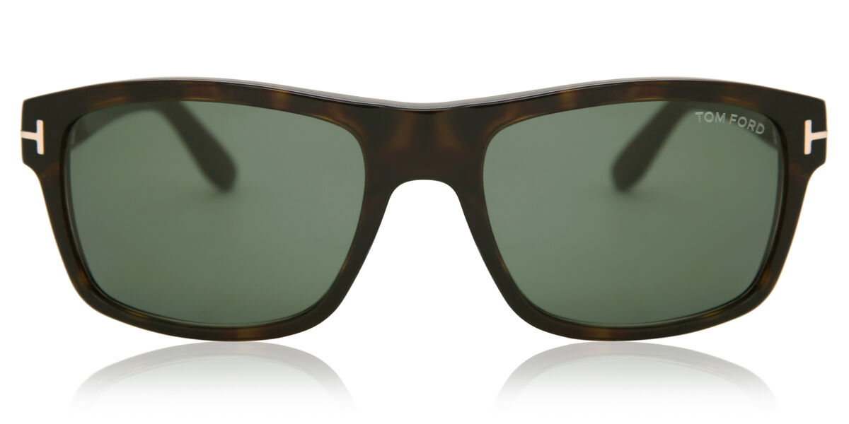 Tom Ford FT0678 AUGUST 52N, Tortoiseshell frame, Green lenses