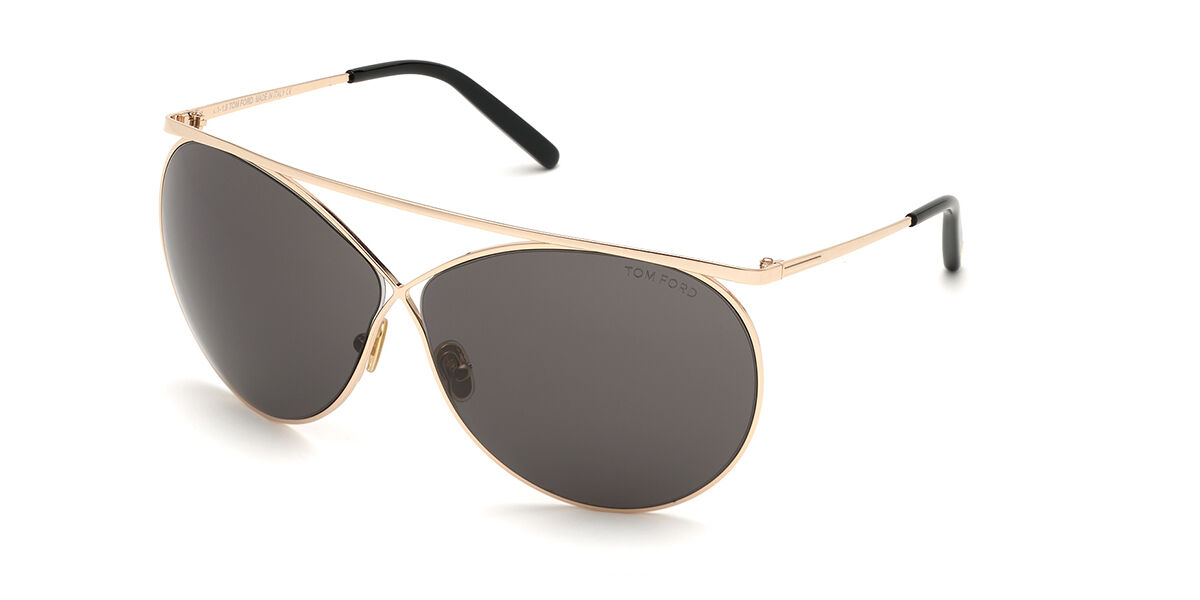 Tom Ford FT0761 STEVIE 28A, Gold frame, Grey lenses