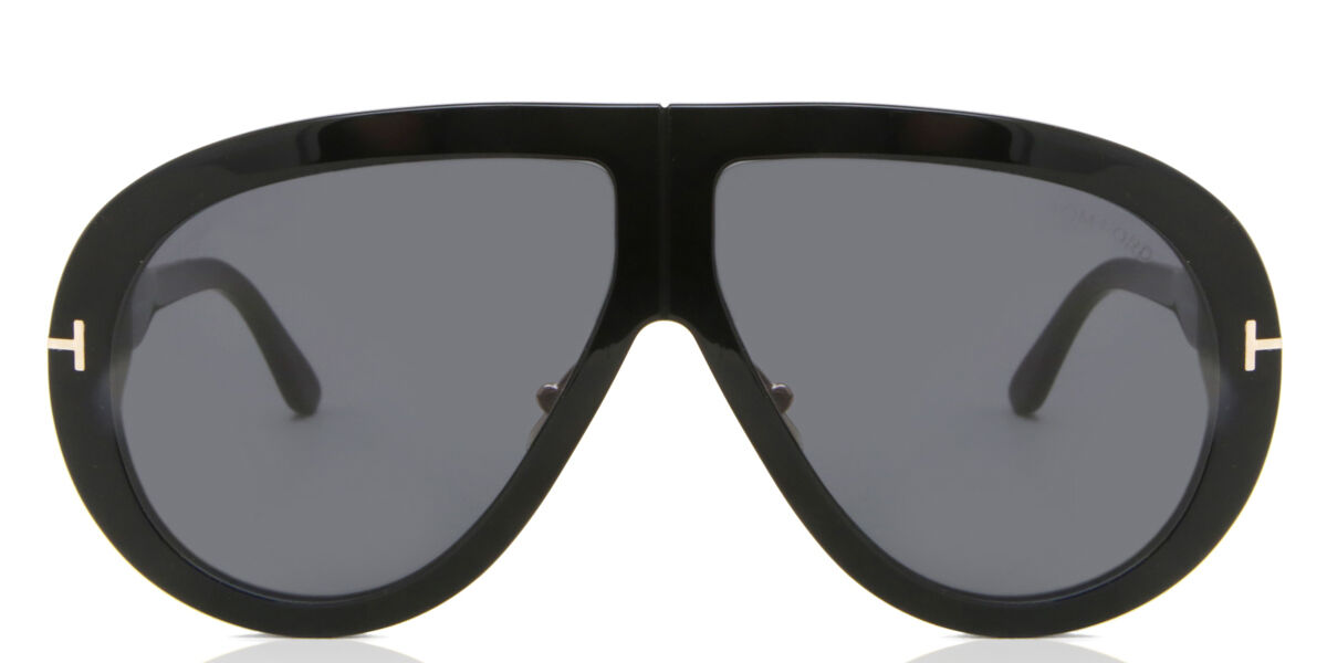 Tom Ford FT0836/S TROY 01A, Black frame, Grey lenses