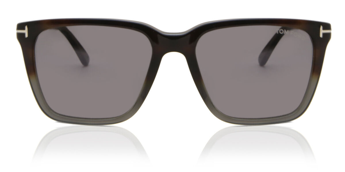 Tom Ford FT0862 GARRETT 56C, Tortoiseshell frame, Purple Mirror lenses
