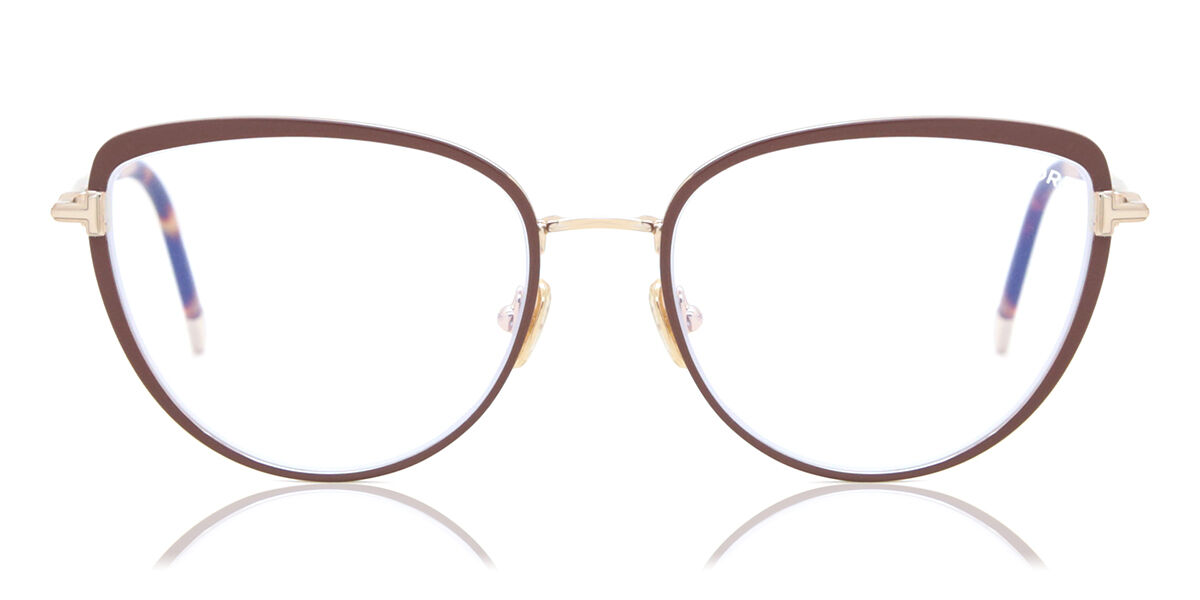 Tom Ford FT5741-B 048 Blue-Light Block, Brown frame
