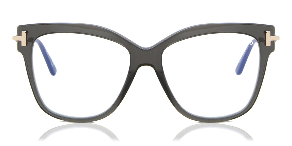 Tom Ford FT5704-B 020 Blue-Light Block, Clear frame