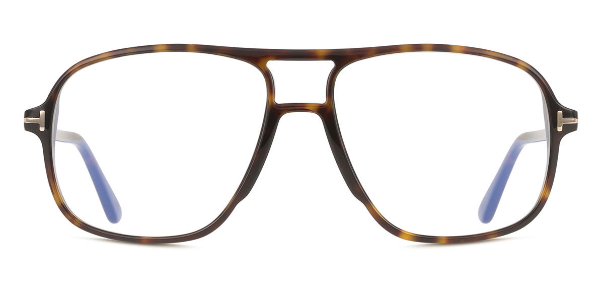 Tom Ford FT5737-B 052 Blue-Light Block, Tortoiseshell frame