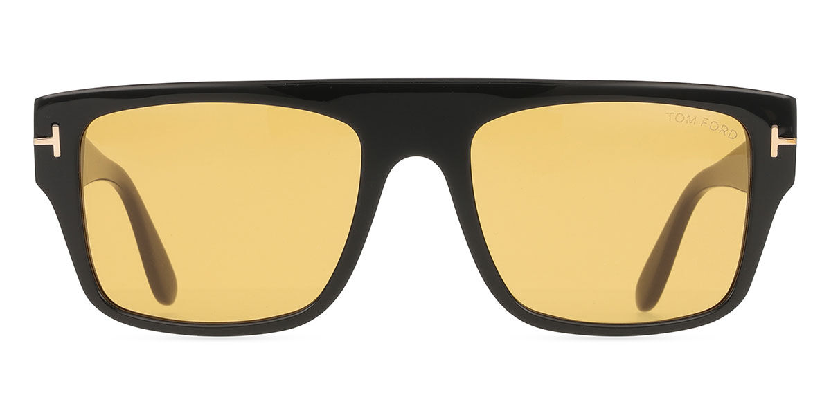 Tom Ford FT0907 DUNNING-02 01E, Black frame, Golden Brown lenses