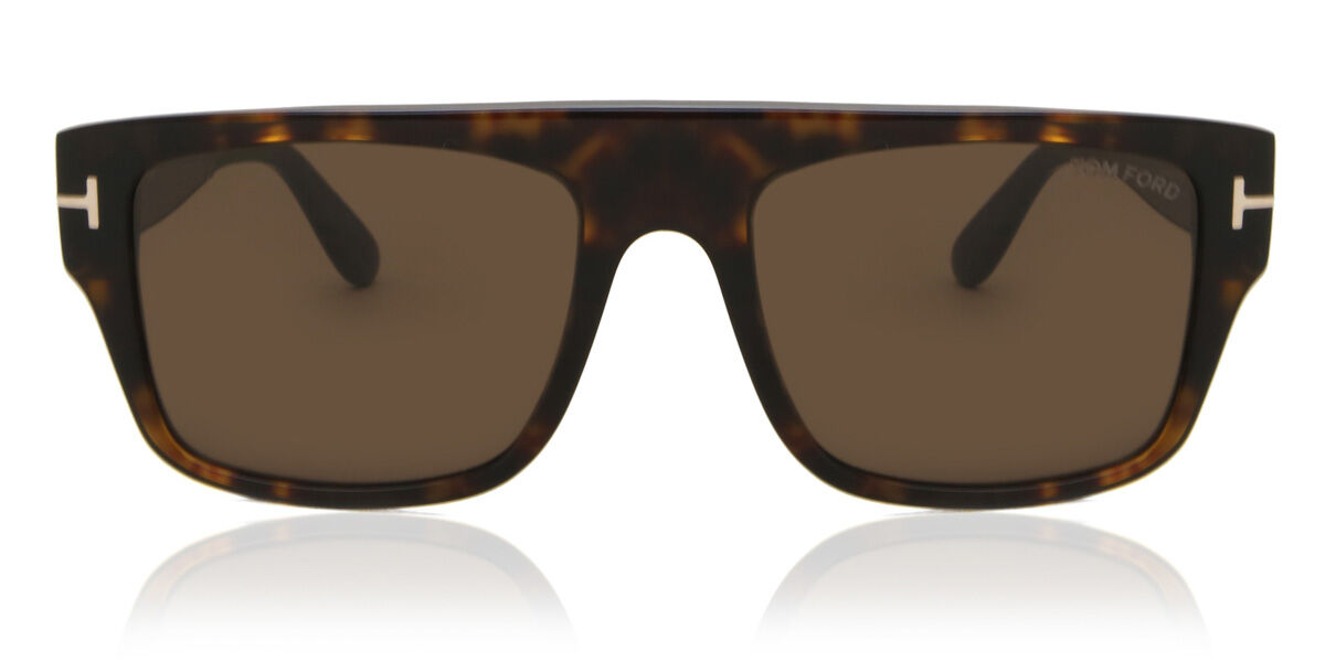 Tom Ford FT0907 DUNNING-02 52E, Tortoiseshell frame, Brown lenses