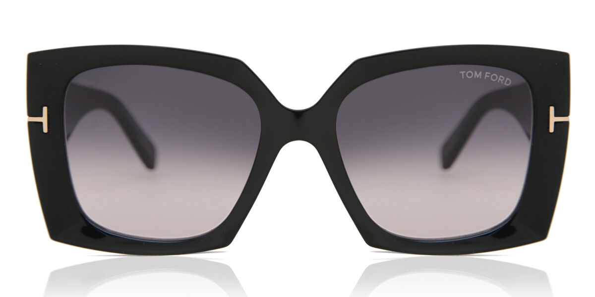 Tom Ford FT0921 JACQUETTA 01B, Black frame, Gradient Brown lenses