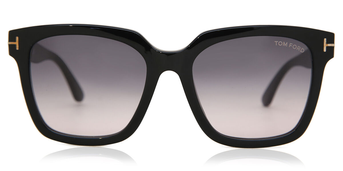 Tom Ford FT0952 SELBY 01B, Black frame, Smoke Dark Grey Gradient lenses