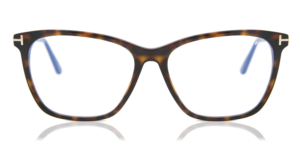 Tom Ford FT5762-B 052 Blue-Light Block, Tortoiseshell frame