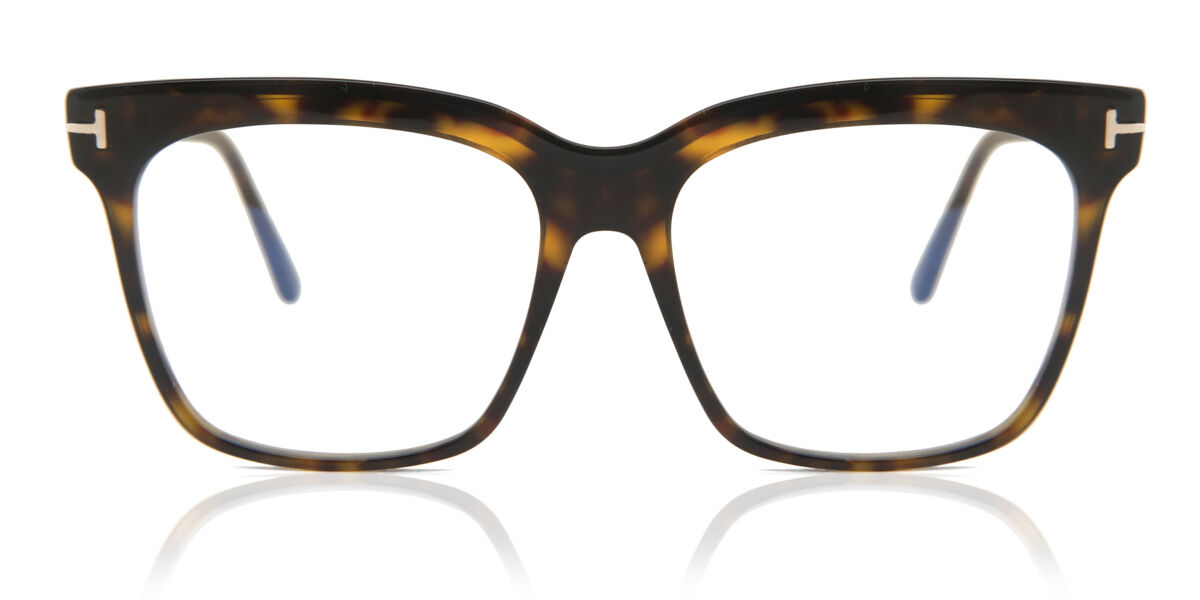 Tom Ford FT5768-B 052 Blue-Light Block, Tortoiseshell frame