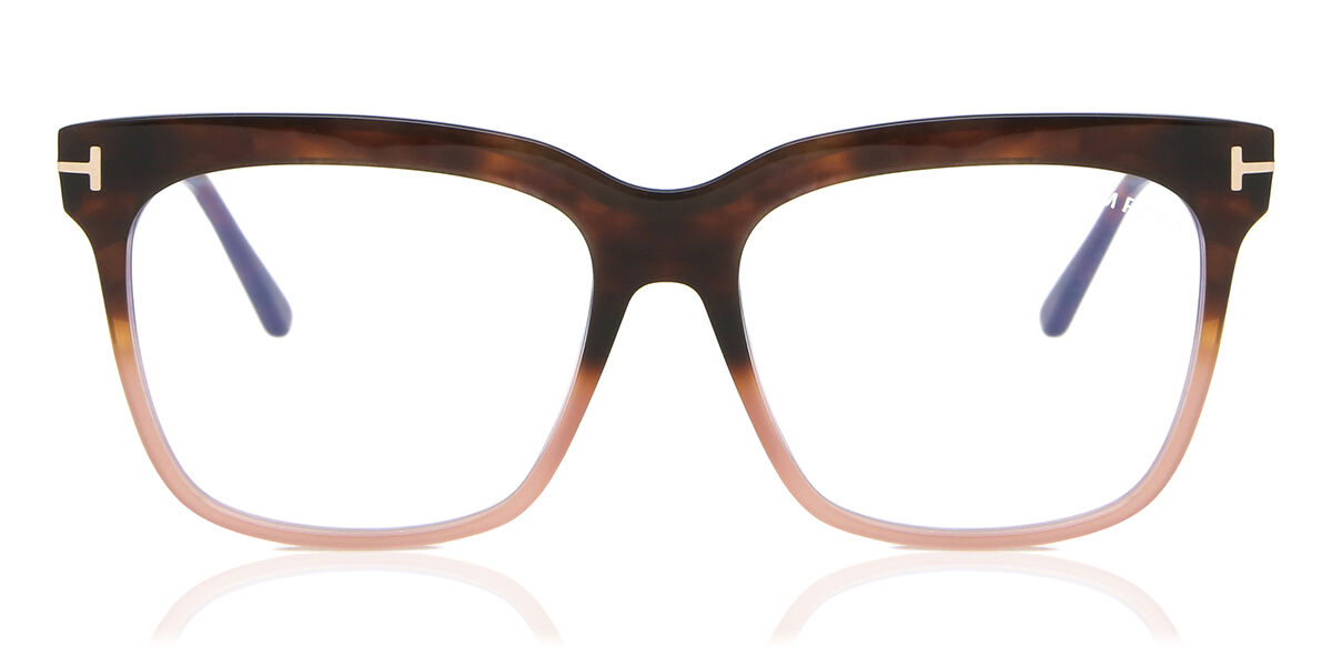 Tom Ford FT5768-B 055 Blue-Light Block, Tortoiseshell frame