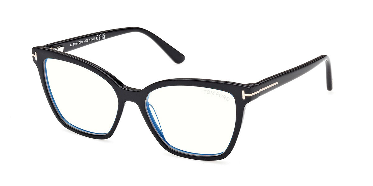 Tom Ford FT5641-B with Clip-On 005 Blue-Light Block, Black frame