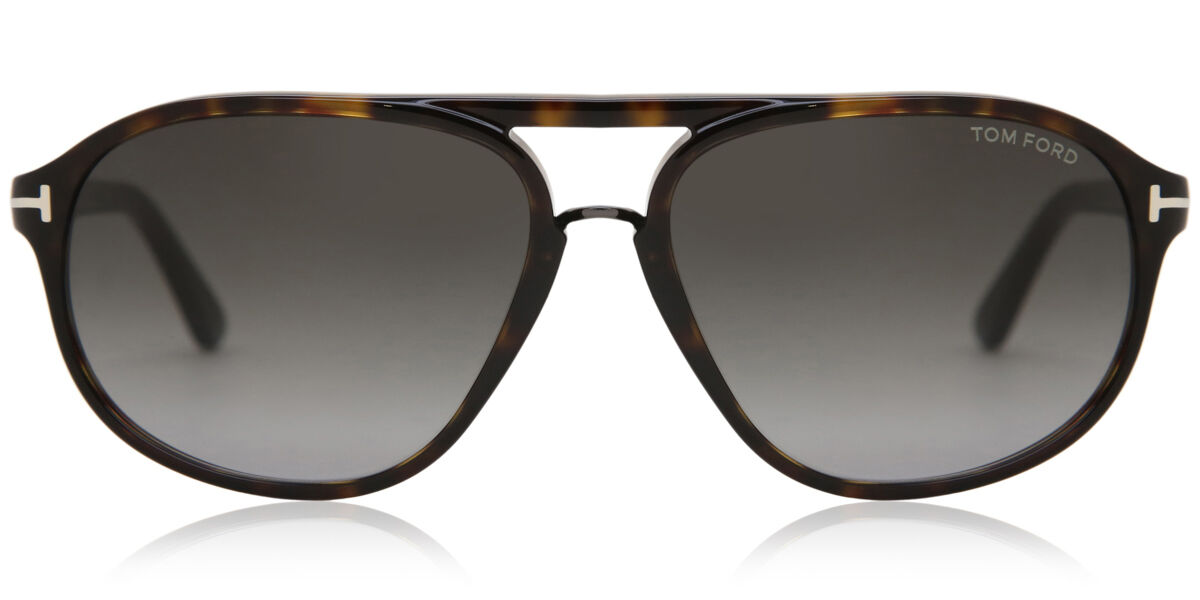 Tom Ford FT0447 JACOB 52B, Tortoiseshell frame, Brown lenses