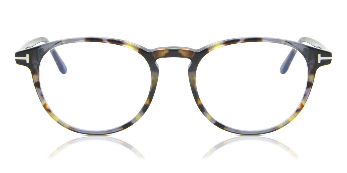 Tom Ford FT5803-B 055 Blue-Light Block, Tortoiseshell frame