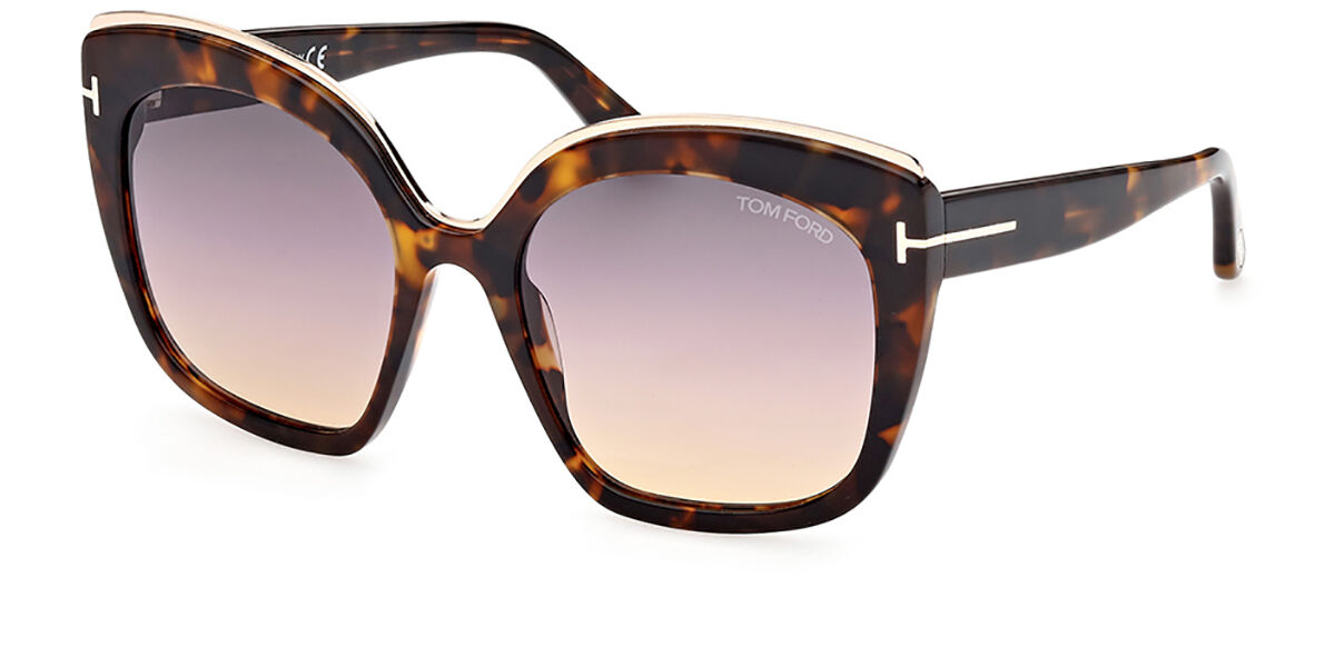 Tom Ford FT0944 CHANTALLE 55B, Tortoiseshell frame, Gradient Dark Grey lenses