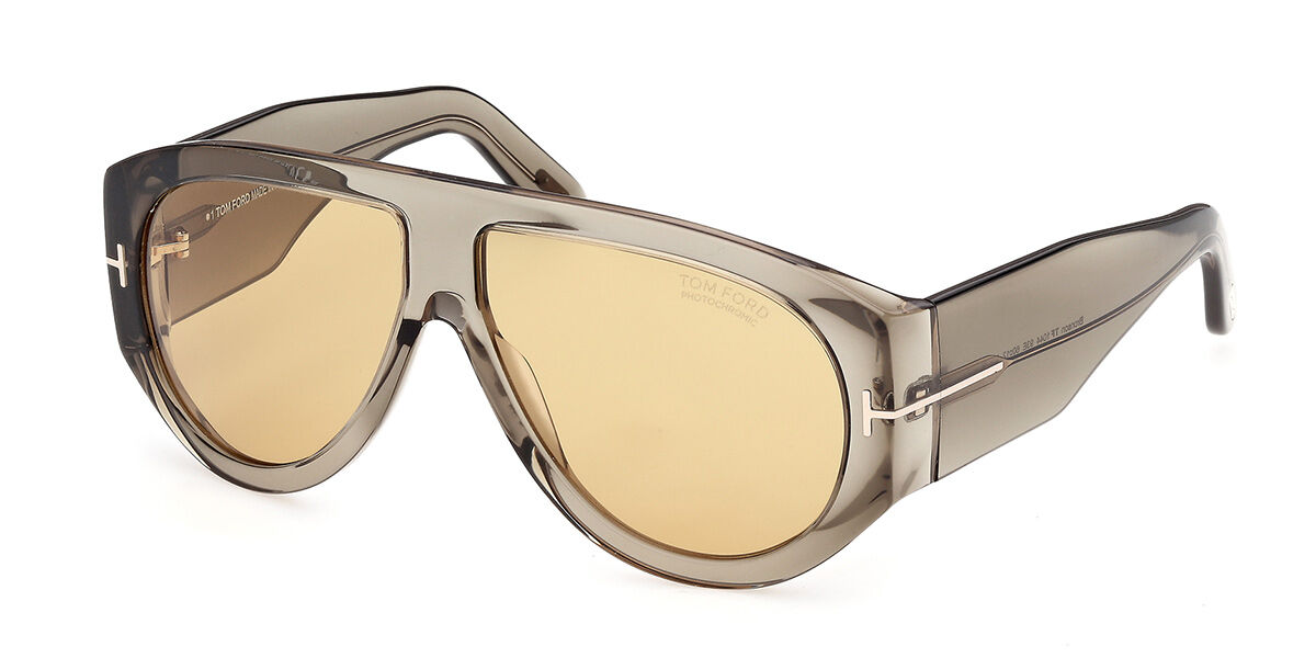 Tom Ford FT1044 BRONSON 93E, Green frame, Brown Photochromic lenses