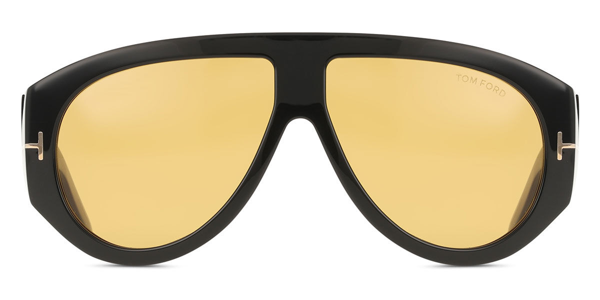 Tom Ford FT1044 BRONSON 01E, Black frame, Dark Brown lenses