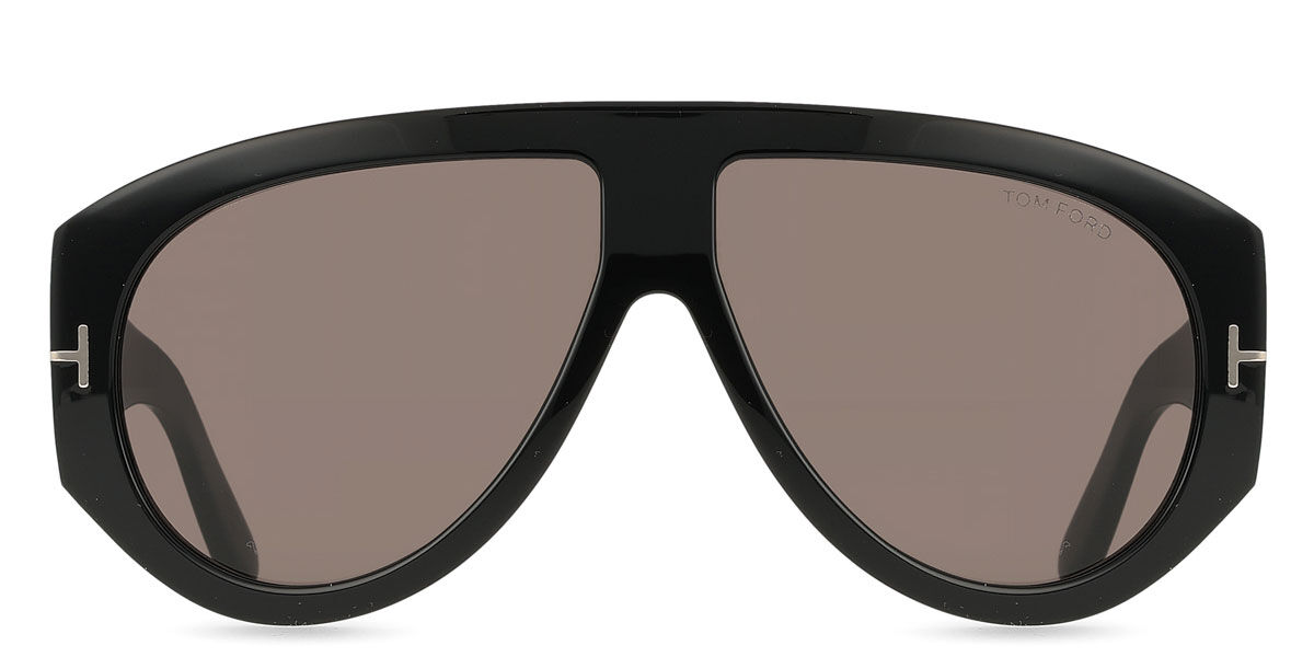 Tom Ford FT1044 BRONSON 01A, Black frame, Smoke Dark Grey lenses