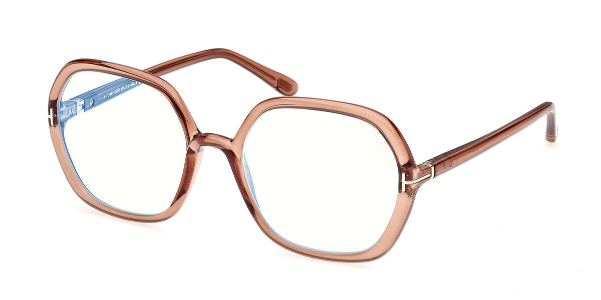 Tom Ford FT5814-B 045 Blue-Light Block, Brown frame