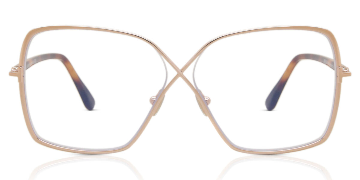 Tom Ford FT5841-B 028 Blue-Light Block, Rose-Gold frame