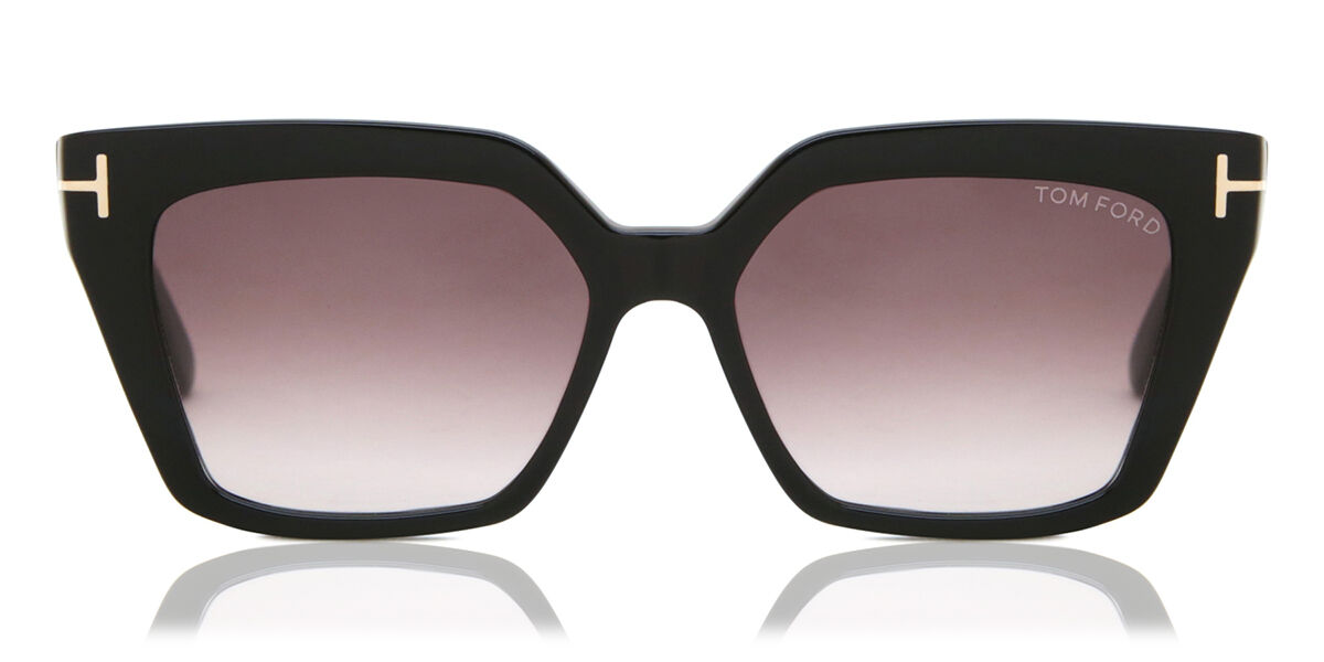 Tom Ford FT1030 WINONA 01Z, Black frame, Gradient Purple Mirror lenses