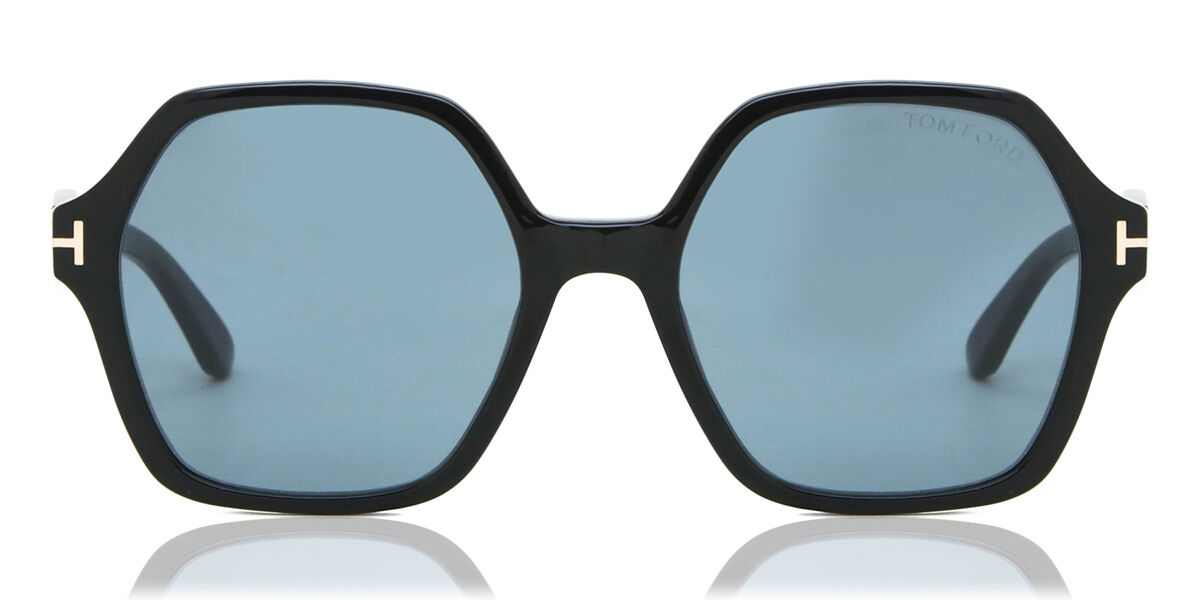 Tom Ford FT1032 ROMY 01A, Black frame, Smoke Steel Blue lenses
