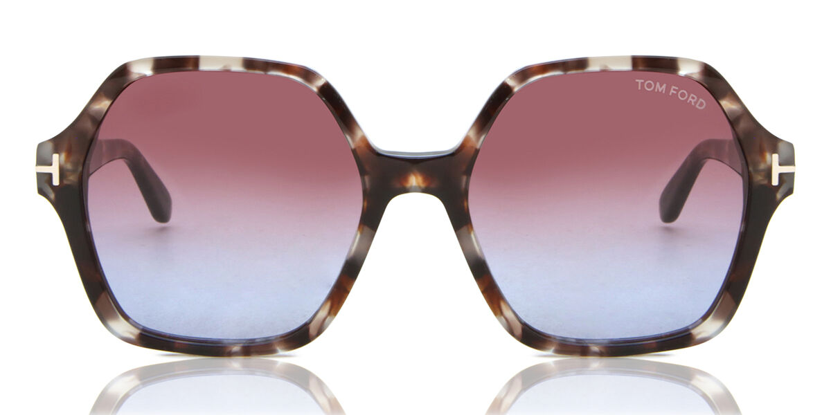 Tom Ford FT1032 ROMY 55Z, Tortoiseshell frame, Gradient Red Mirror lenses