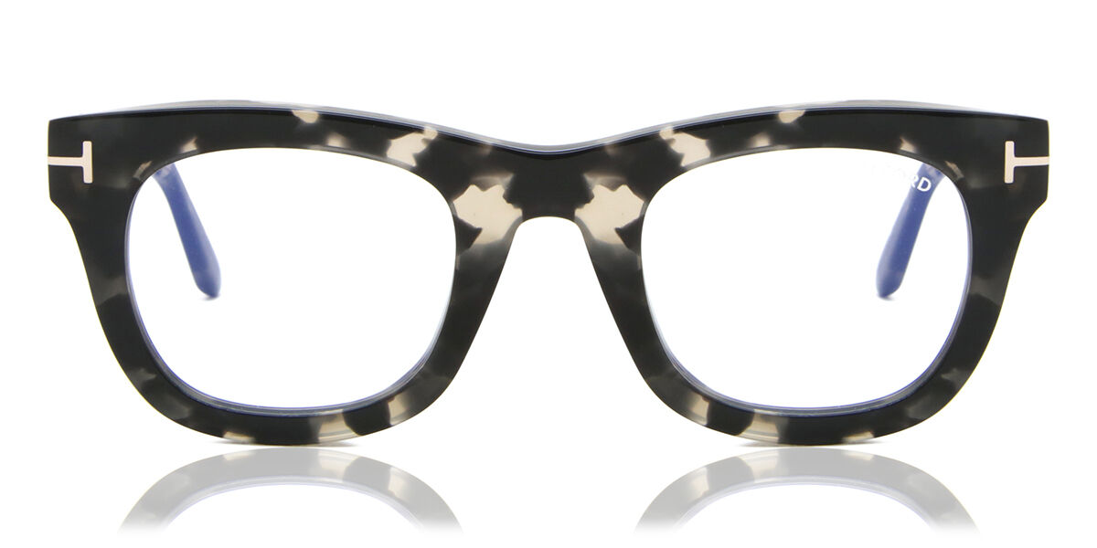 Tom Ford FT5872-B 005 Blue-Light Block, Tortoiseshell frame