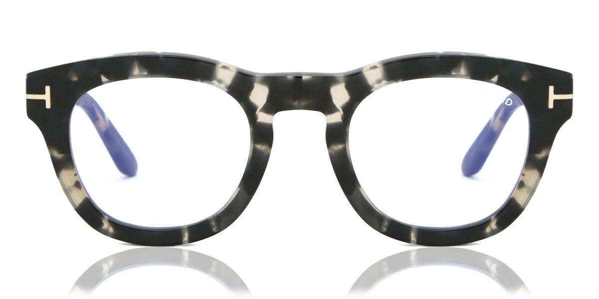 Tom Ford FT5873-B 005 Blue-Light Block, Tortoiseshell frame