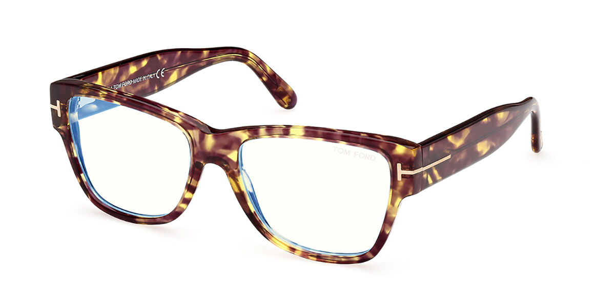 Tom Ford FT5878-B 055 Blue-Light Block, Tortoiseshell frame