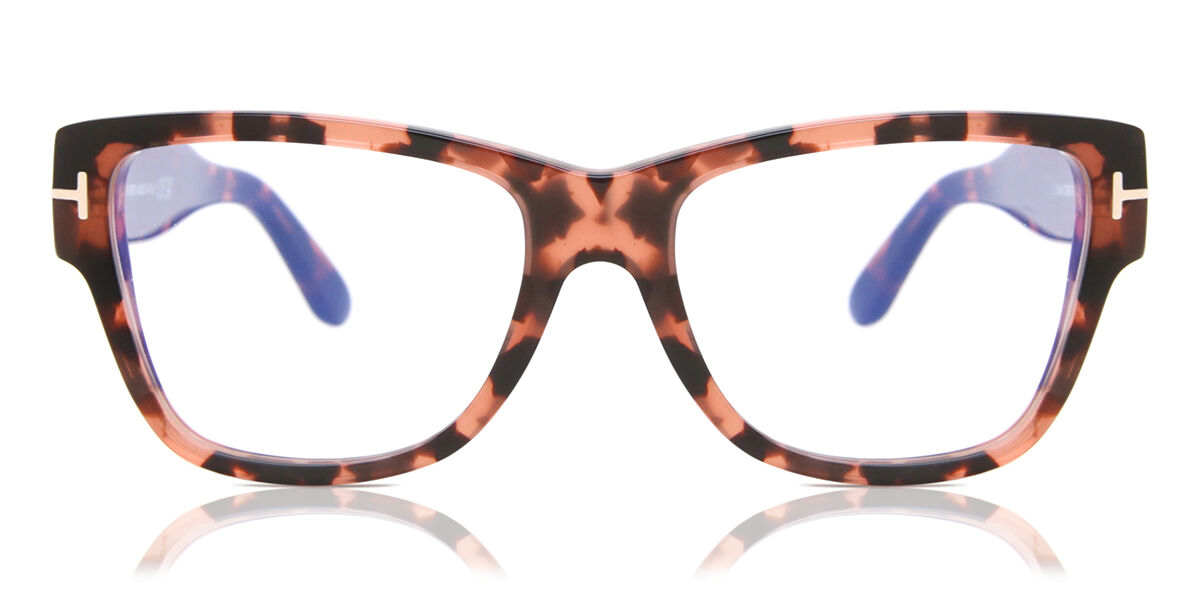 Tom Ford FT5878-B 056 Blue-Light Block, Tortoiseshell frame