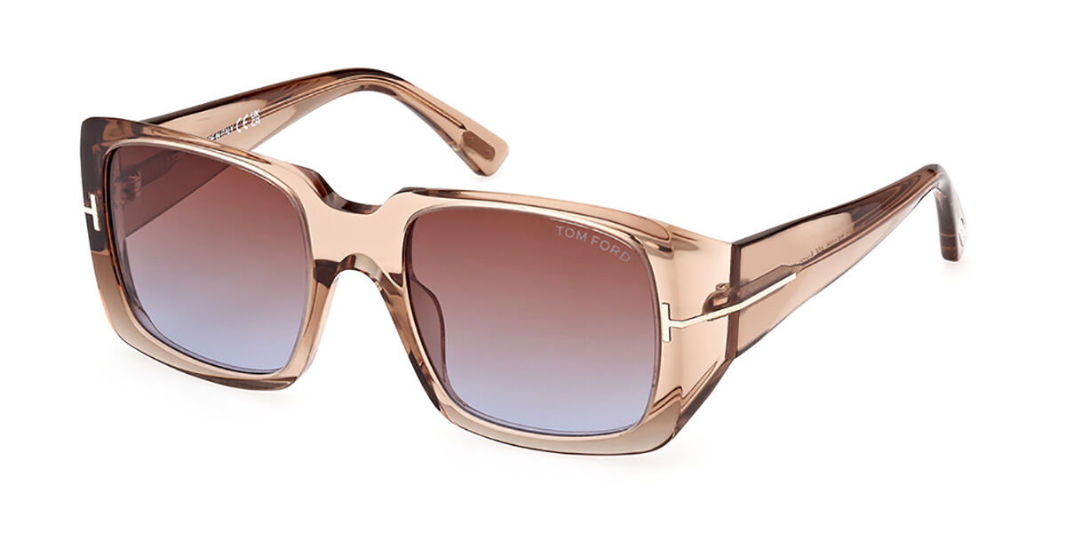 Tom Ford FT1035 RYDER-02 45F, Brown frame, Gradient Dark Brown lenses