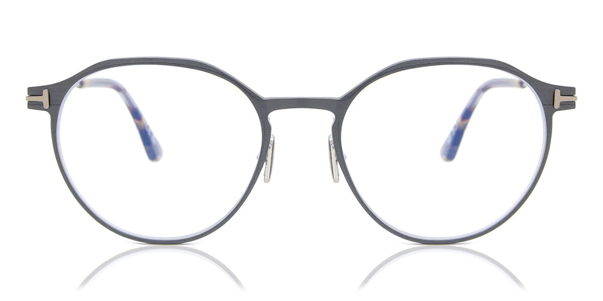Tom Ford FT5866-B 013 Blue-Light Block, Silver frame