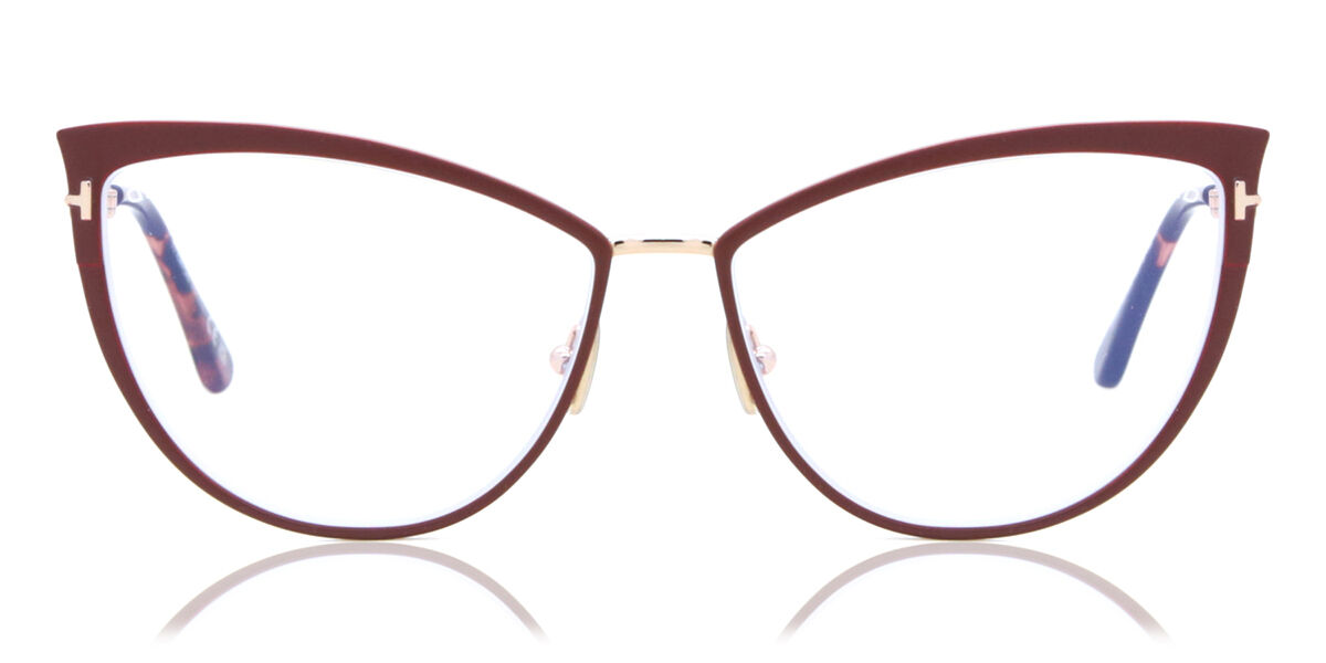 Tom Ford FT5877-B 069 Blue-Light Block, Burgundy frame