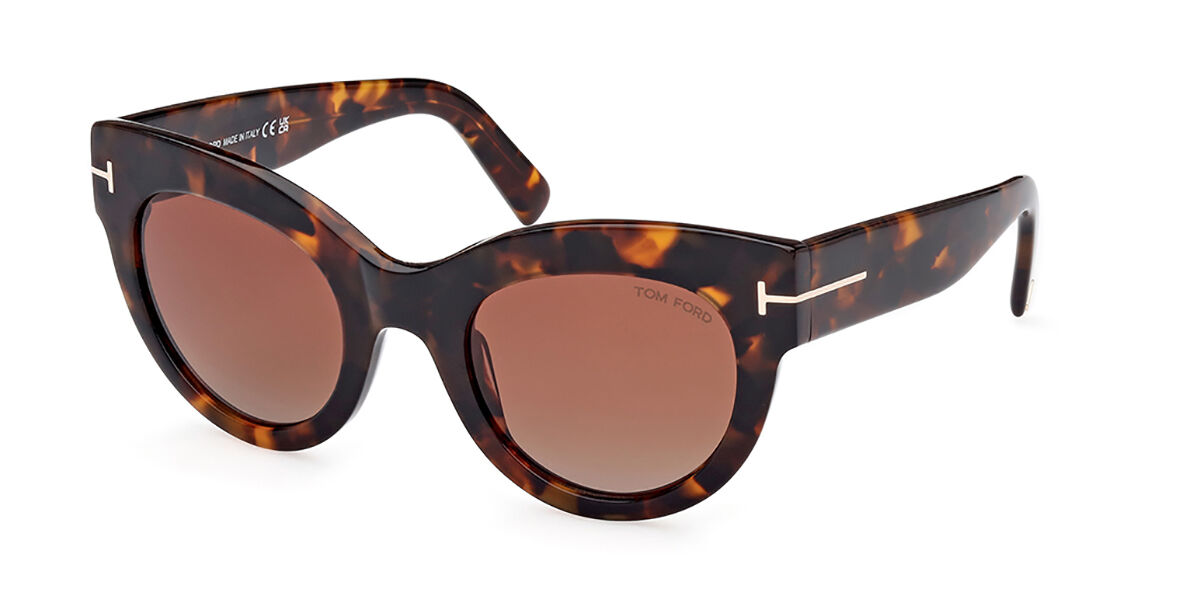 Tom Ford FT1063 LUCILLA 52T, Tortoiseshell frame, Gradient Bordeaux lenses