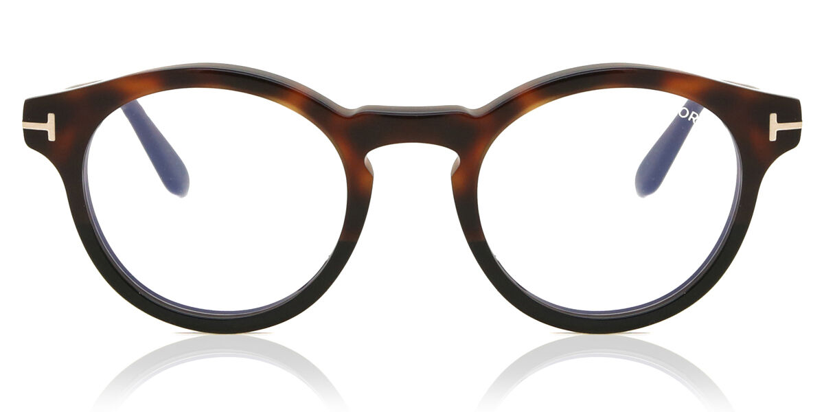 Tom Ford FT5887-B 005 Blue-Light Block, Tortoiseshell frame