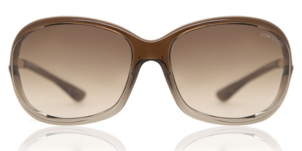 Tom Ford FT0008 JENNIFER 38F, Brown frame, Gradient Dark Brown lenses