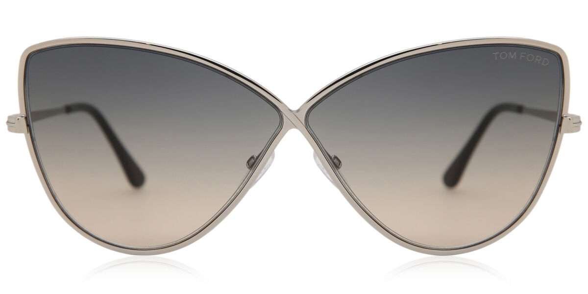 Tom Ford FT0569 16B, Silver frame, Grey lenses