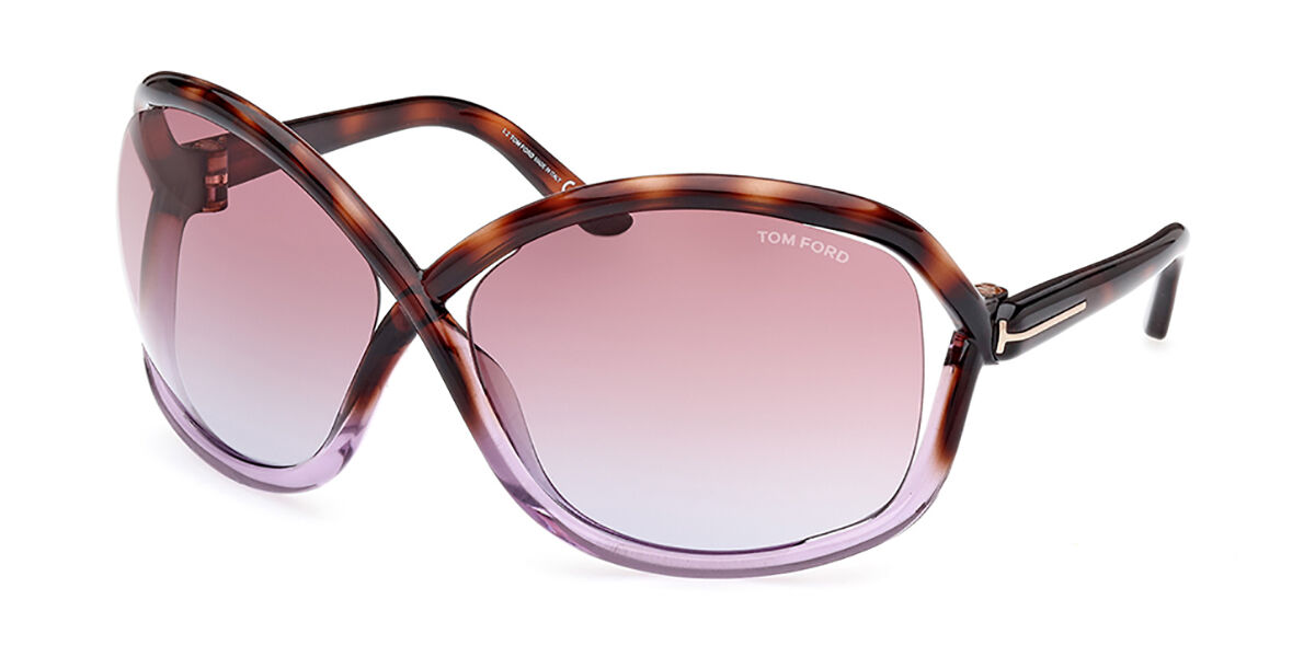 Tom Ford FT1068 BETTINA 56Z, Purple frame, Gradient Purple lenses