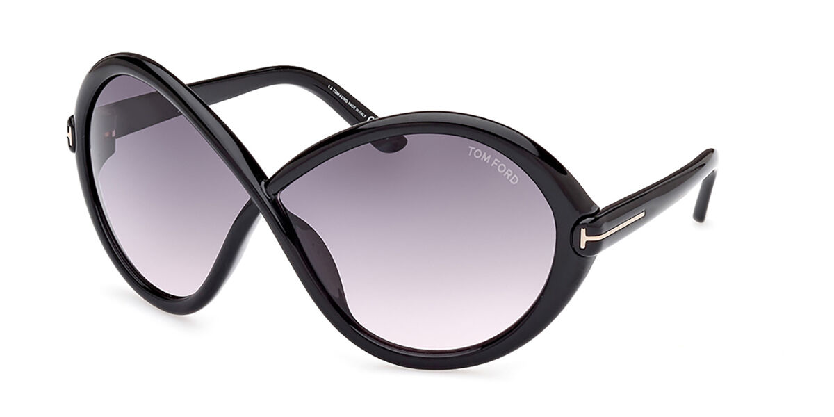 Tom Ford FT1070 JADA 01B, Black frame, Gradient Dark Grey lenses