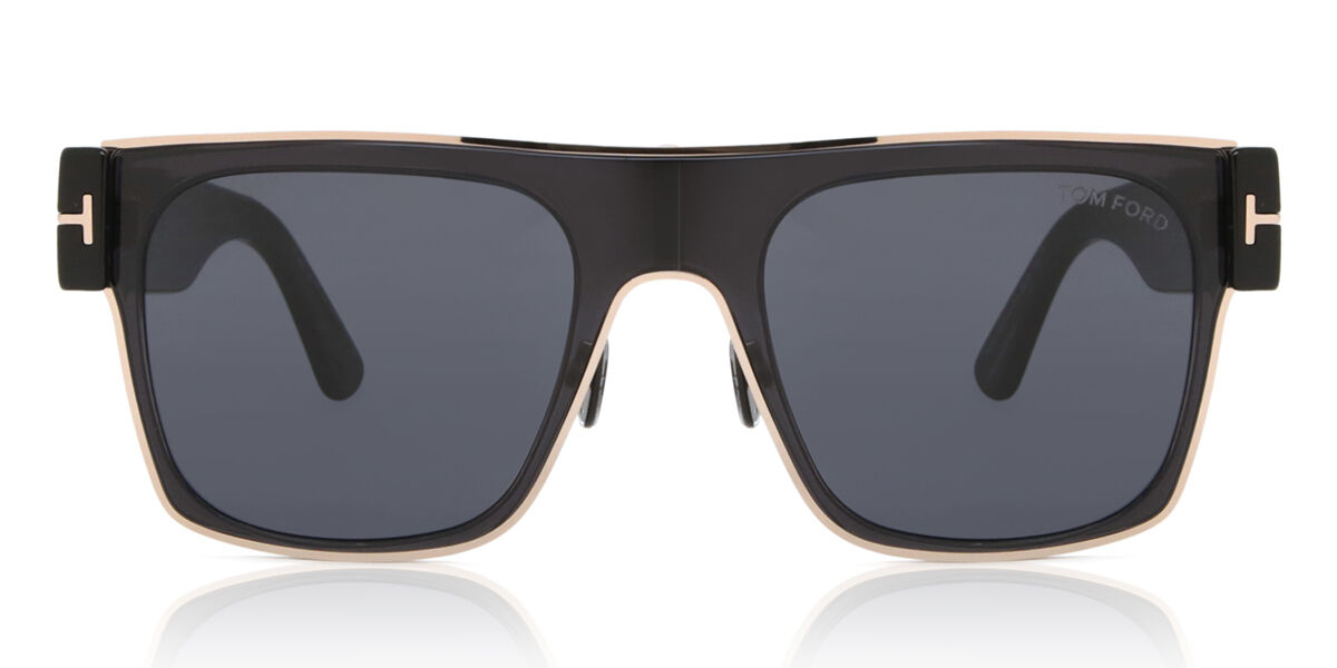 Tom Ford FT1073 EDWIN 01A, Black frame, Dark Grey lenses