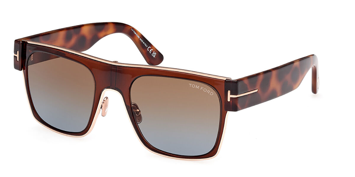Tom Ford FT1073 EDWIN 48F, Brown frame, Gradient Dark Brown lenses