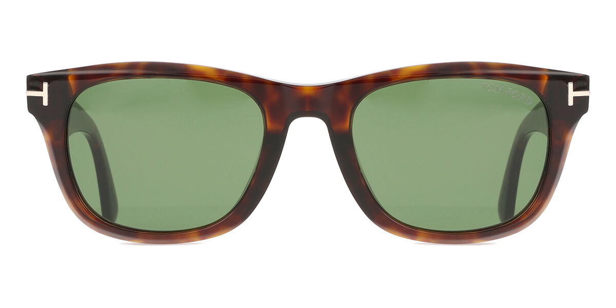 Tom Ford FT1076 KENDEL 54N, Tortoiseshell frame, Dark Green lenses