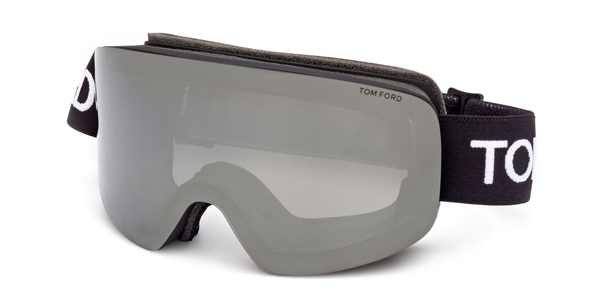 Tom Ford FT1124 01C, Black frame, Smoke Dark Grey Mirror lenses